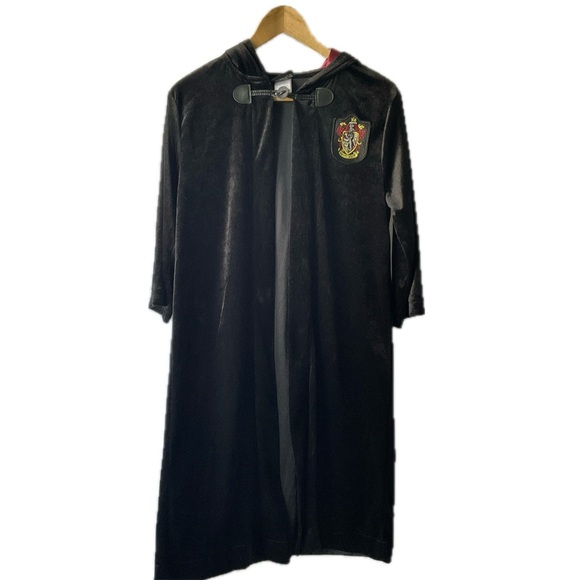 Wizarding World Of Harry Potter Other - Kids Large (10-12) Black Hogwarts Crest Hooded Cloak
